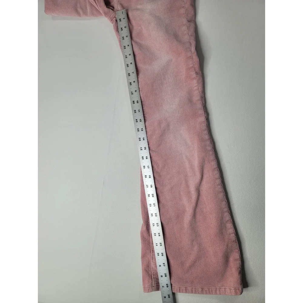 Pilcro and the Letterpress by Anthropologie Pink High Rise Bootcut Corduroy Pant